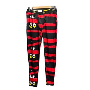 686 Performance Dry Red & Black Print Men's Activewear Baselayer Pants Size L